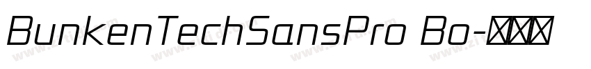 BunkenTechSansPro Bo字体转换